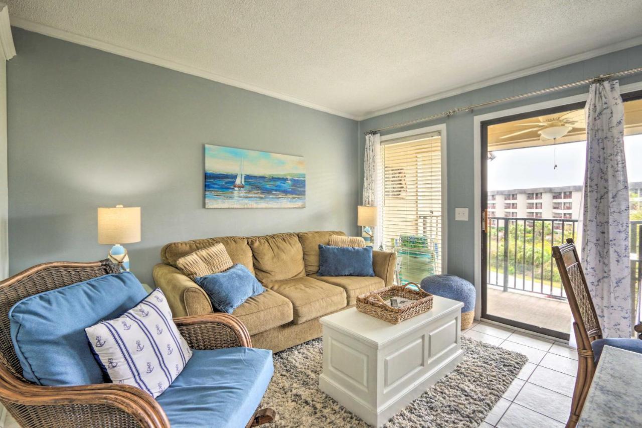 Hilton Head Ocean-View Villa Steps To Beach! Хилтон-Хед-Айленд Экстерьер фото