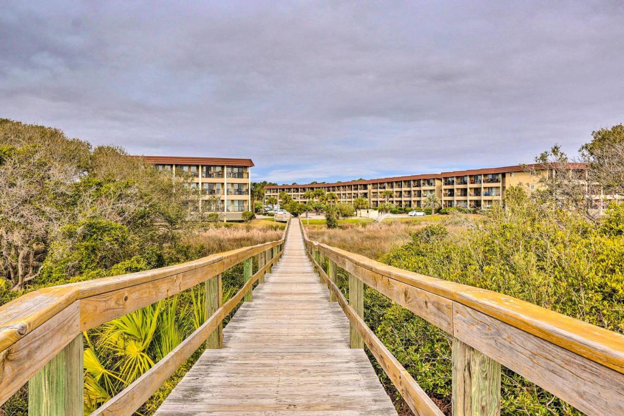 Hilton Head Ocean-View Villa Steps To Beach! Хилтон-Хед-Айленд Экстерьер фото