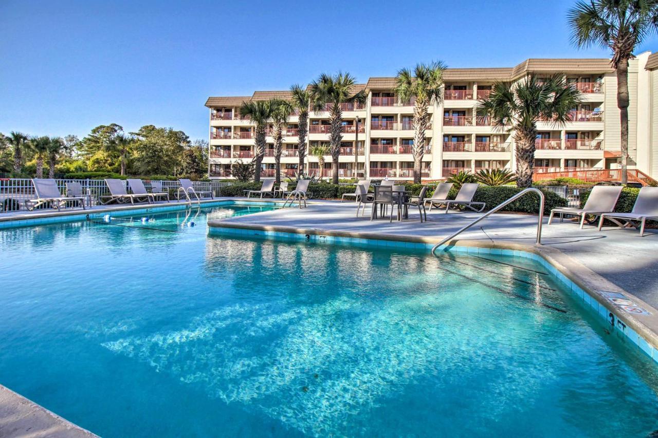 Hilton Head Ocean-View Villa Steps To Beach! Хилтон-Хед-Айленд Экстерьер фото